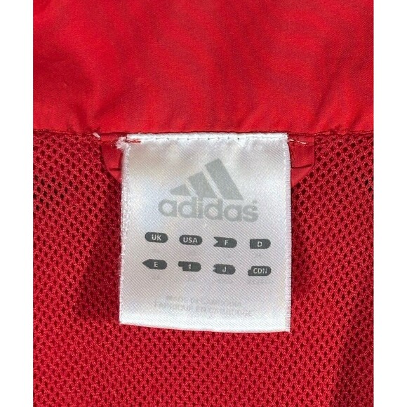Adidas Climate Proof Red/black Windbreaker Track Jacket Sz 2XL - Picture 3 of 10
